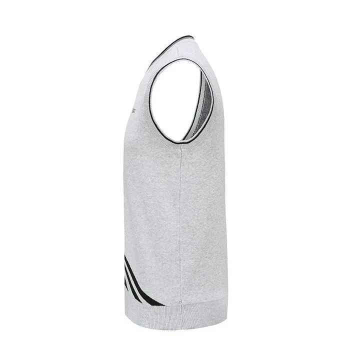 Gray sleeveless workout tank top.