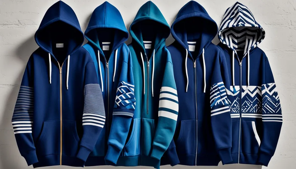 Custom Navy Blue Zip-Up Hoodies in Bulk | Unique Collection 11 Bulk navy blue zip-up hoodies customized collection