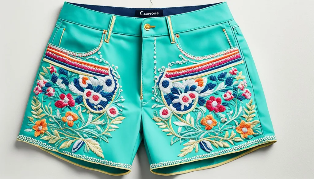 embroidered shorts embroidered shorts