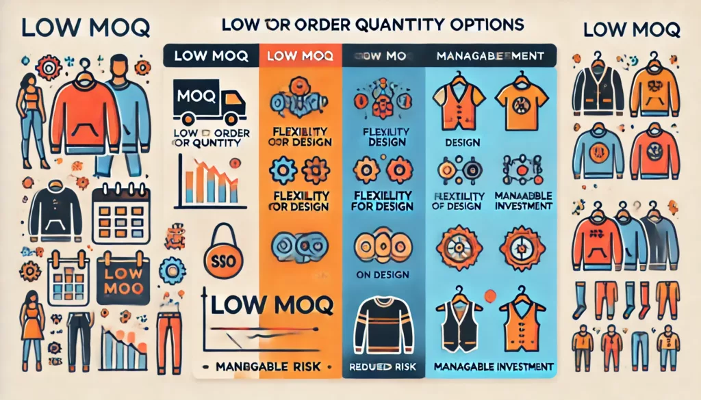 Comprehensive Guide to Apparel Manufacturers in the USA: Top Companies, Trends, and Sourcing Strategies 4 Comparison Chart of Low MOQ Benefits