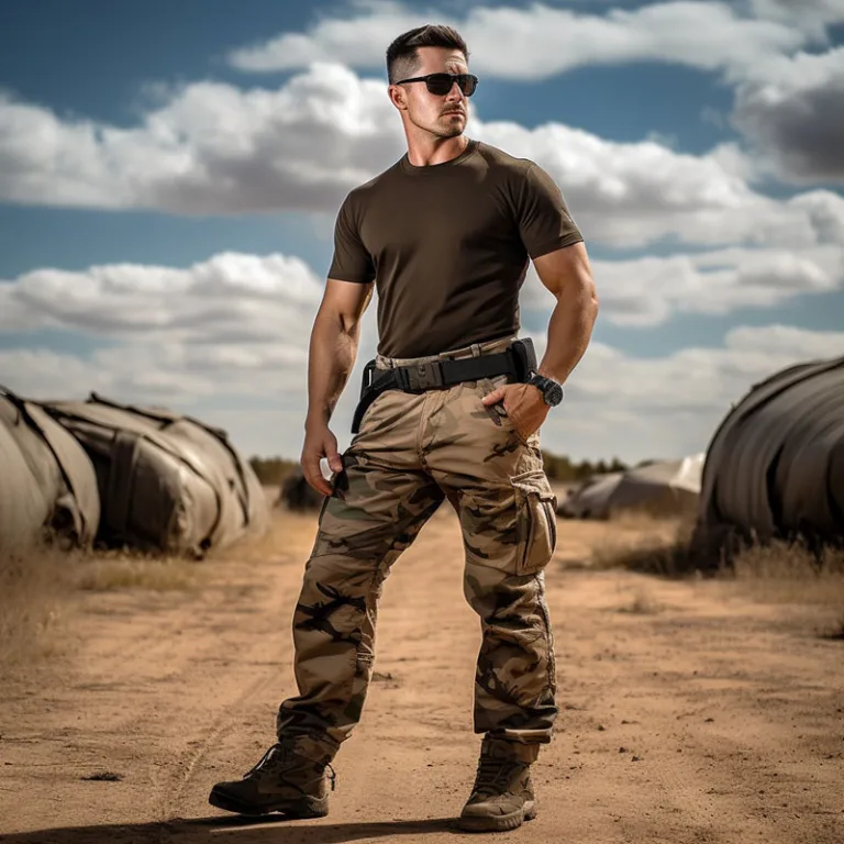 brown camo cargo pants a