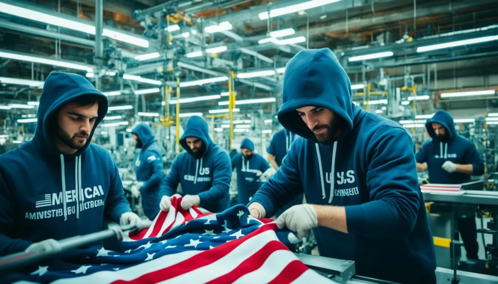 Local Hoodie Production Supporting the US Economy 12 Local hoodie production supporting the US economy