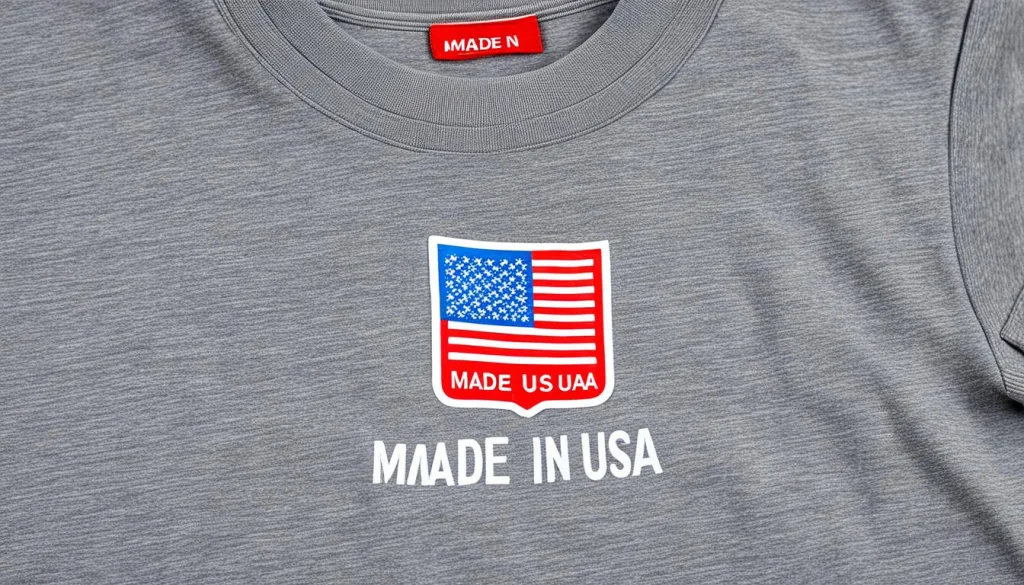 American-made t-shirts labeling American-made t-shirts labeling