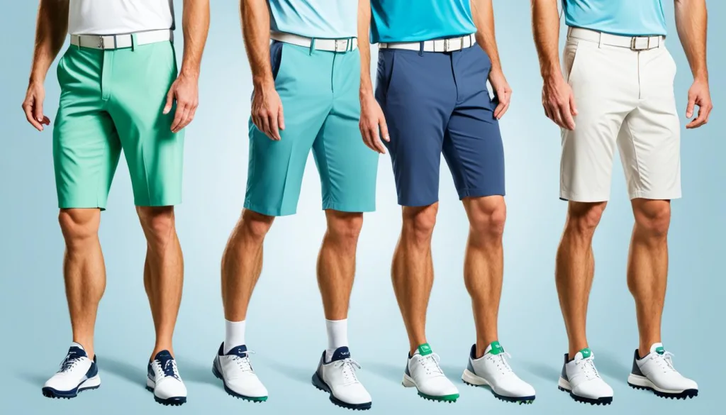 Different golf short lengths Different golf short lengths