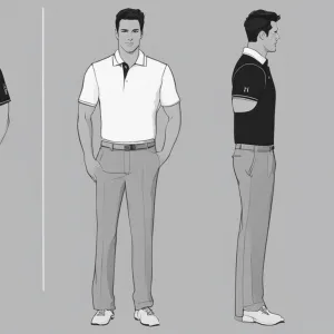 golf polo shirt fitting guide