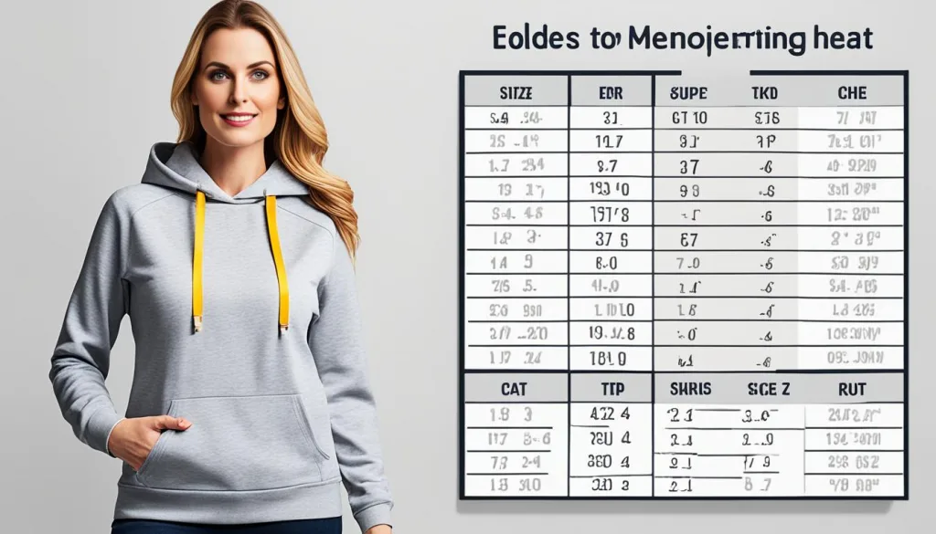 hoodie size chart hoodie size chart