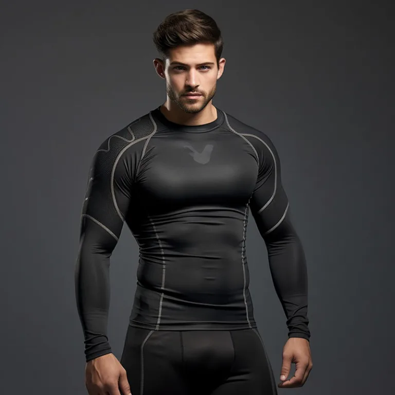 Long Sleeve Compression Shirts 5 men's compression long sleeve shirts b