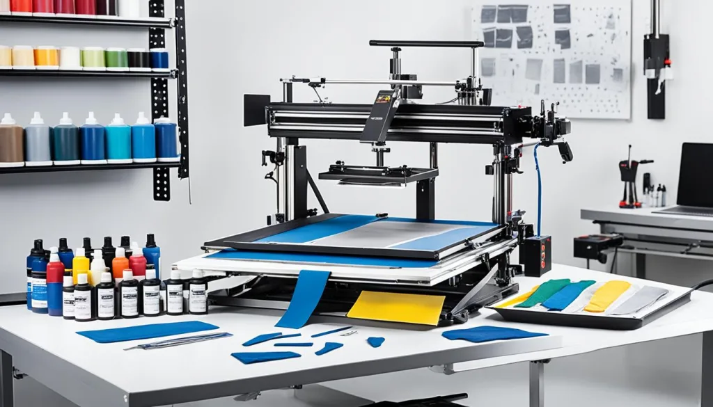 Screen printing equipment for polo shirts Screen printing equipment for polo shirts