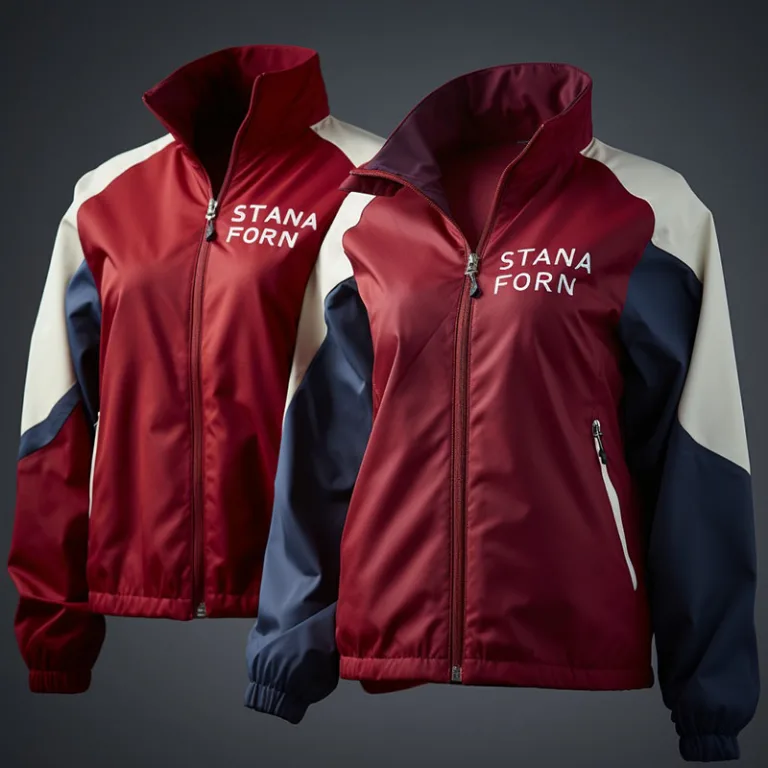 Two red and white jackets with "STANA FORN" logos.