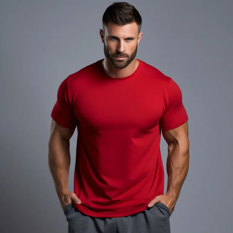 95 cotton 5 spandex t shirts for men b