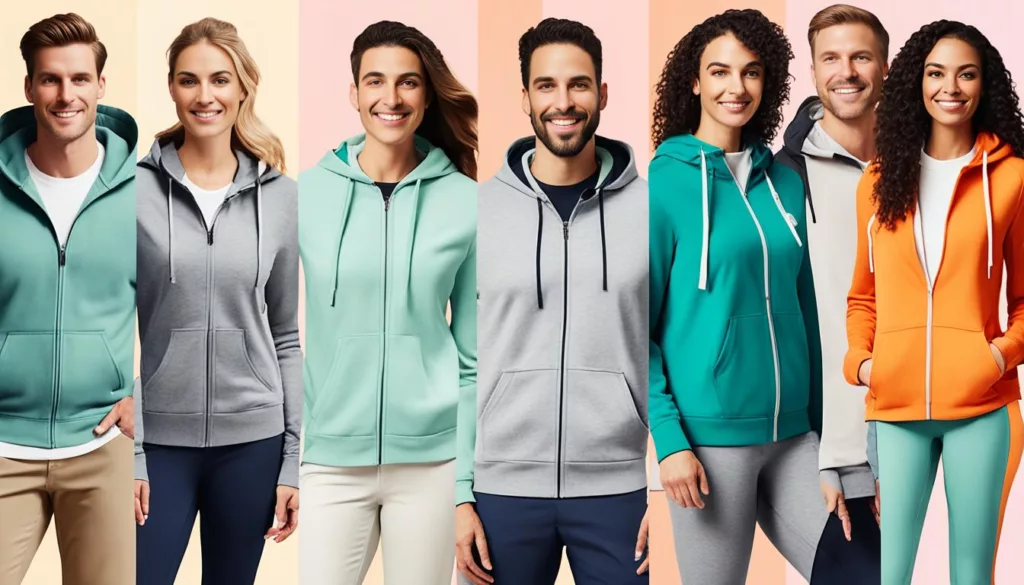 Zip up hoodies for casual occasions and athletic events Zip up hoodies for casual occasions and athletic events