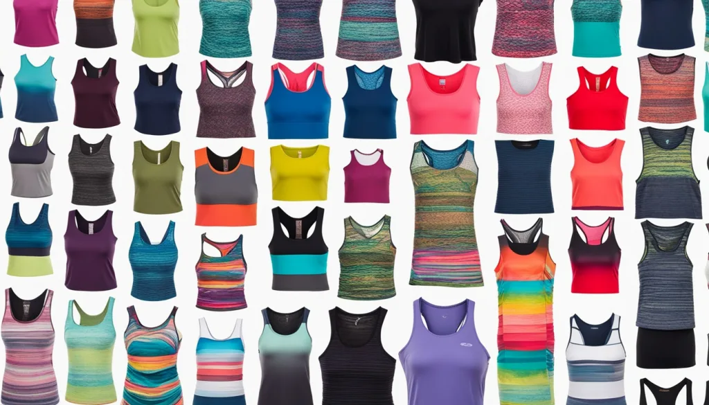 Custom yoga tank tops fabric options