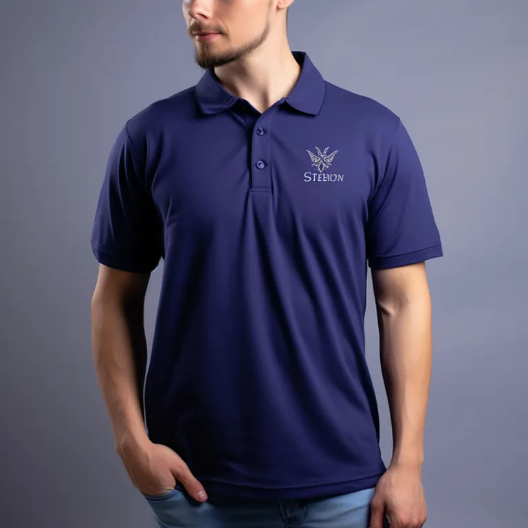 embroidery logo polo srhit a