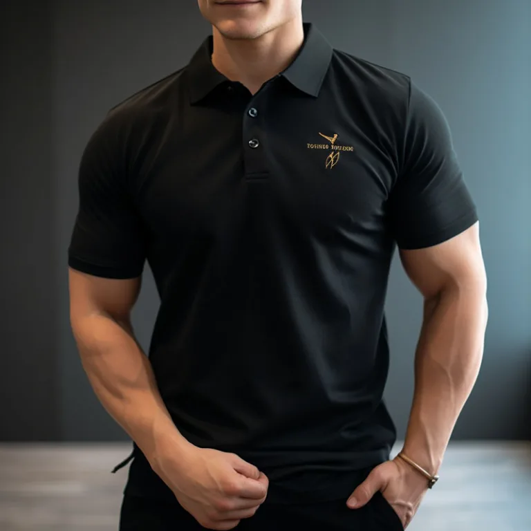 embroidery logo polo srhit d