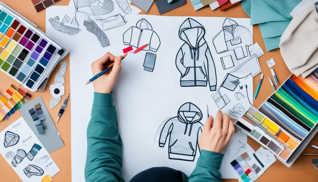 Hoodie design process Hoodie design process