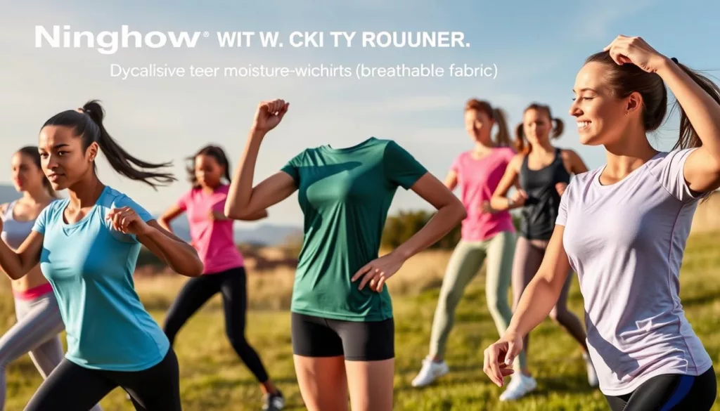 Dry-fit exercise tees for women Dry-fit exercise tees for women