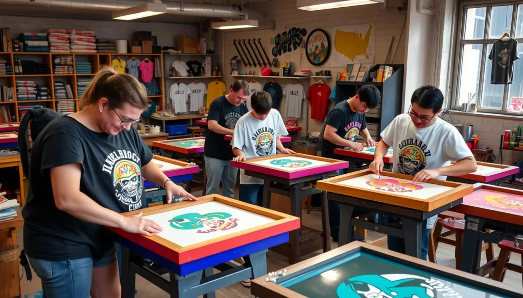 T-shirt silkscreen printing T-shirt silkscreen printing