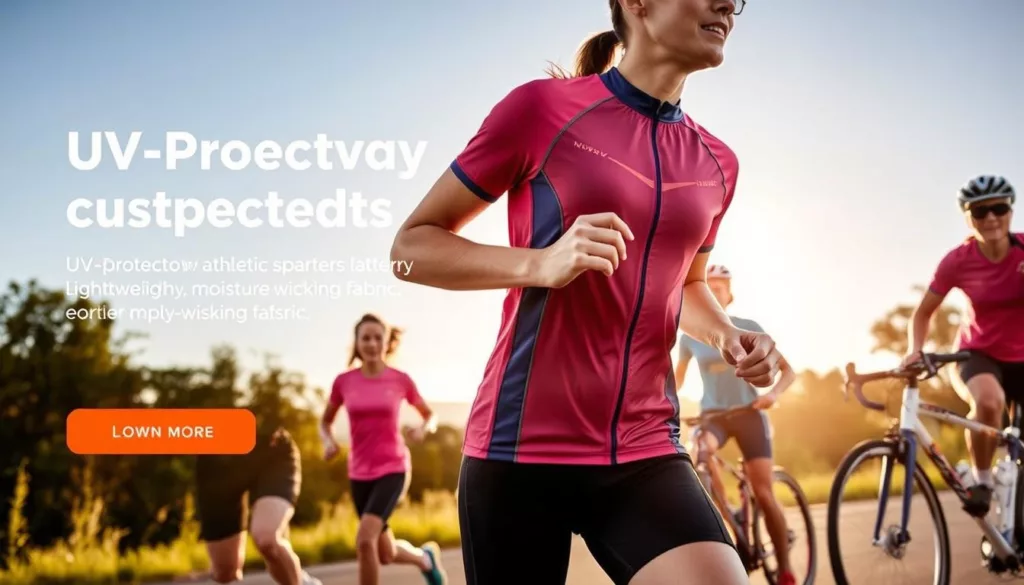 UV-protection athletic wear UV-protection athletic wear