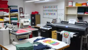 screen printing, embroidery, heat transfer, digital printing