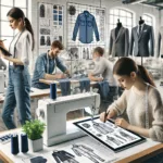 Modern clothing production facility showcasing private label manufacturing.