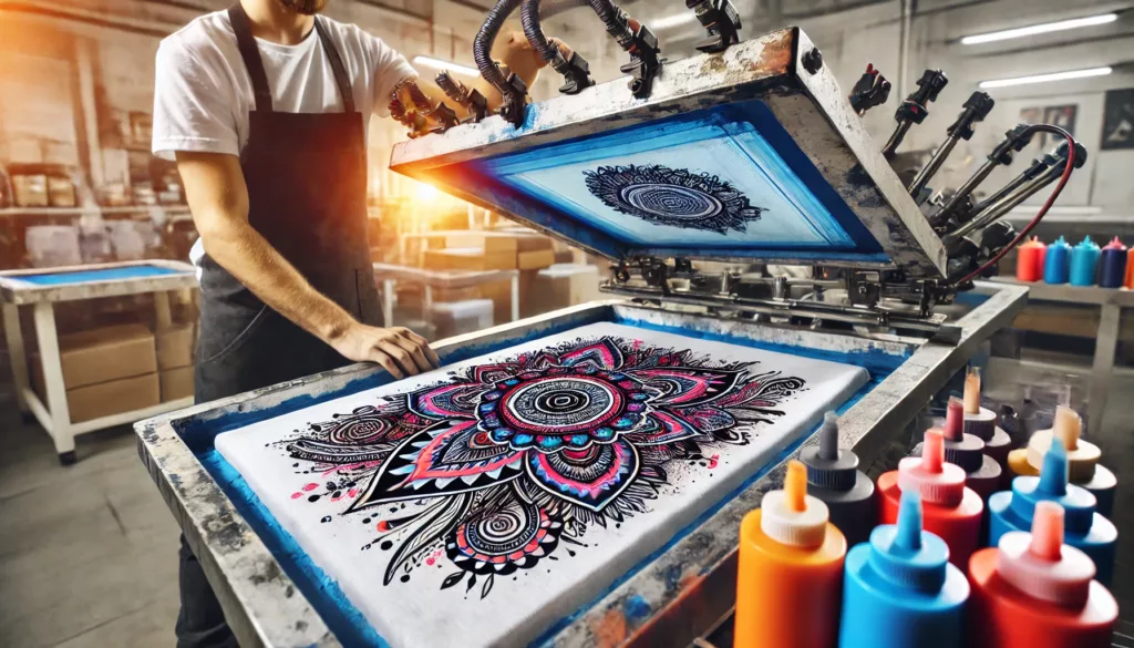 Understanding Private Label Clothing Manufacturers 3 Screen Printing in Action