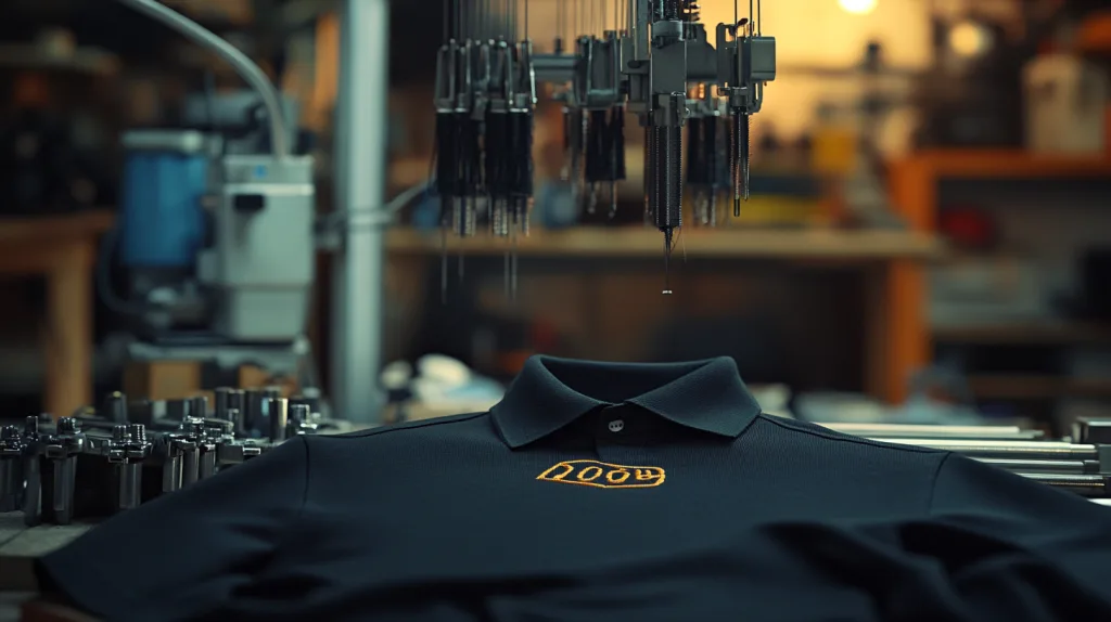 How to Embroider a Logo on a Polo Shirt: A Step-by-Step Guide 2 Polo Shirt on Embroidery Machine