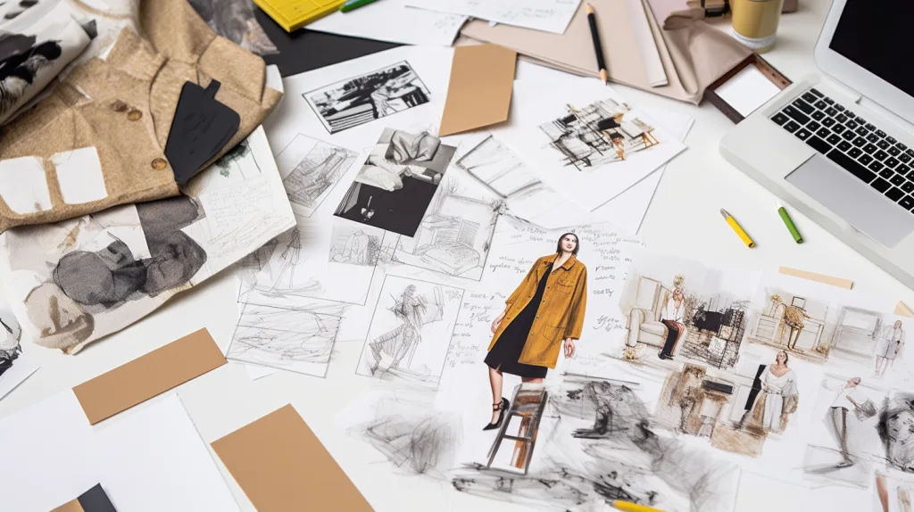 Is It Hard to Start a Clothing Brand? What Most People Get Wrong 6 A split image showing social media glam (top) vs real design and shipping work (bottom).