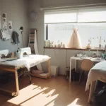 Example of a clothing brand mood board with colors and style elements