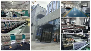 Image showing custom clothing production process at Ninghow Apparel factory