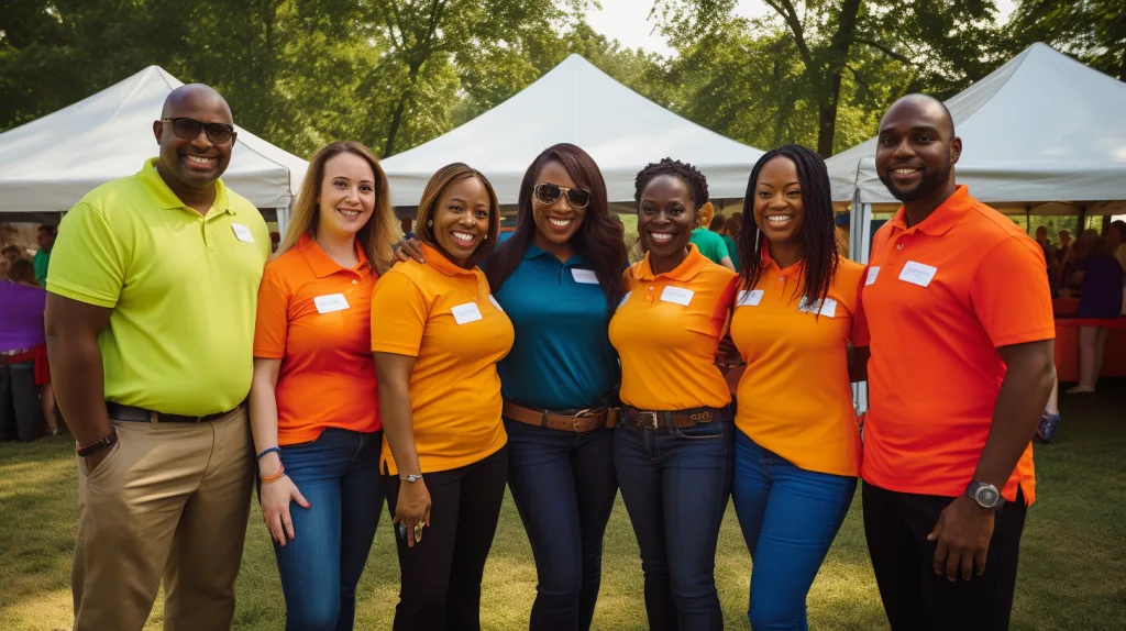 Benefits of Customized Team Polo Shirts 14 Unified Team Wearing Branded Polo Shirts