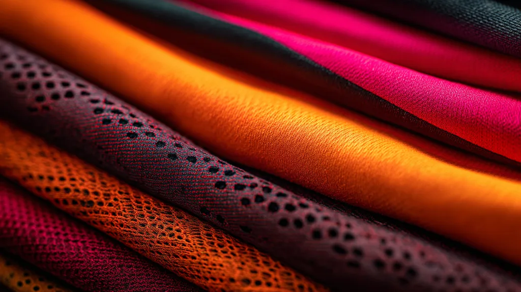 Best Sportswear Clothing Manufacturers: Powering Performance and Brand Growth 1 Close-up of technical sportswear fabric samples