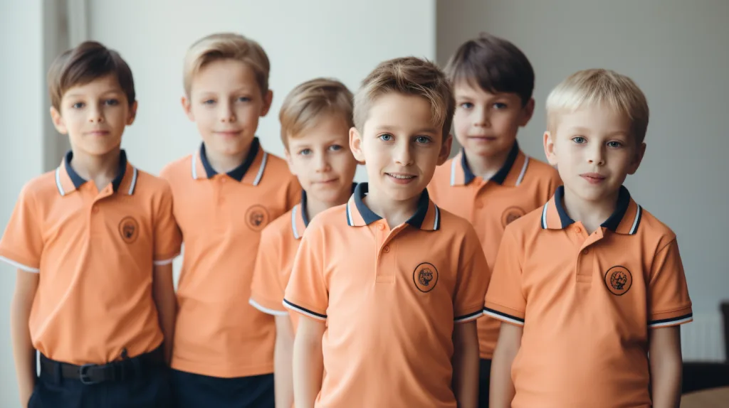 Top 10 Uses for Boys Polo Shirts in Schools and Sports 1 Students in a classroom wearing matching school polo shirts