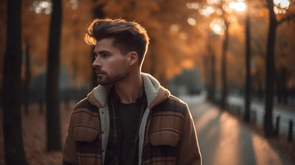 Top 8 Styles of Men’s Jackets for Brands in 2025 8 Man in checkered shacket styled for fall weather