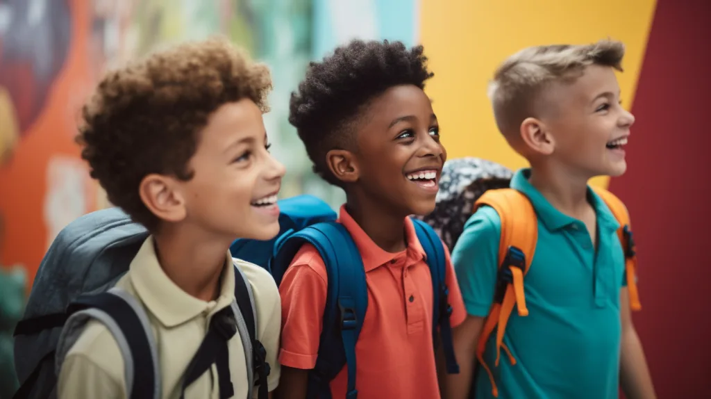 Top 10 Uses for Boys Polo Shirts in Schools and Sports 3 Group of boys on a museum field trip wearing matching school polos