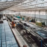 Sustainable garment factory using solar panels and zero-waste cutting