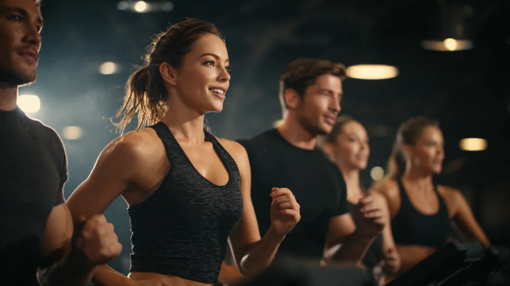 The Best Fabrics for Custom Gym Wear: A Comparison Guide for Performance and Comfort 3 Designer and client reviewing gym wear fabric samples at production table