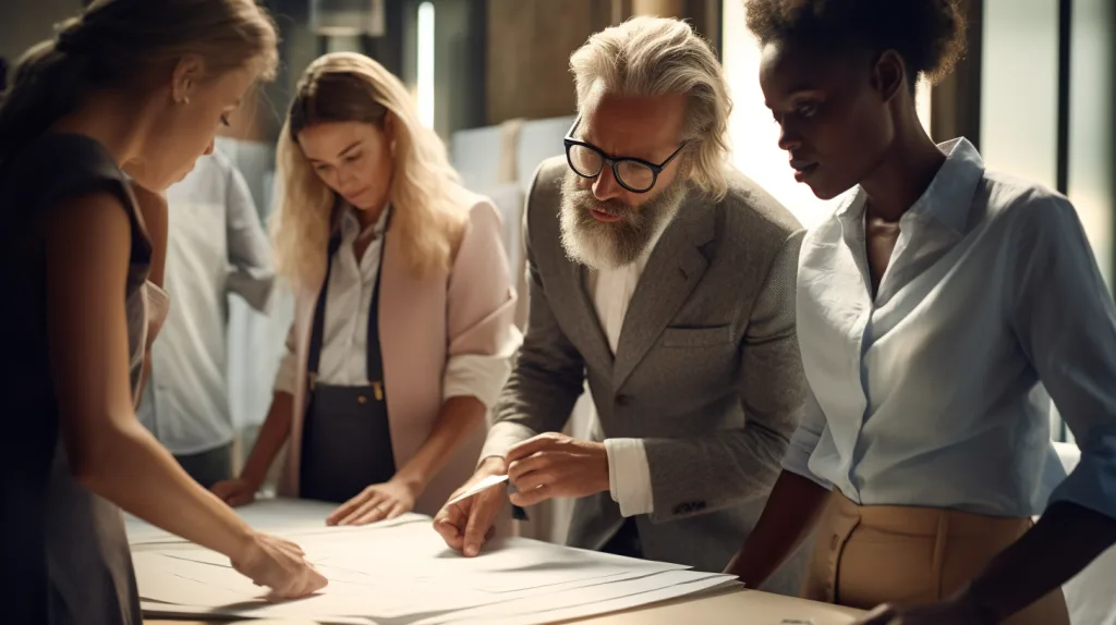 OEM vs ODM Clothing Manufacturers – What’s the Difference? 5 Designers working with a manufacturer on custom apparel tech packs