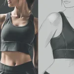 Side-by-side visual of private label vs. OEM gymwear production paths.