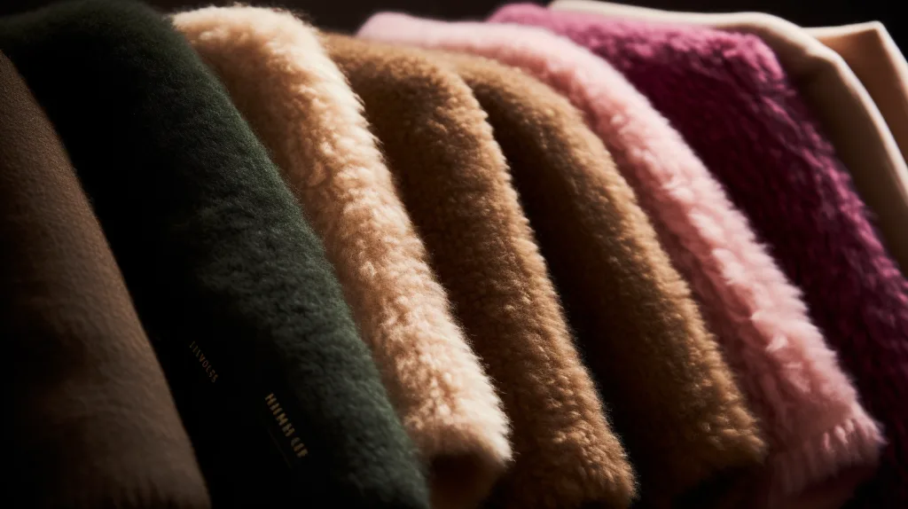 Pullover and Sweater: Key Differences, Style Tips, and Custom Manufacturing Options 3 Fabric swatches of wool, acrylic, and cashmere