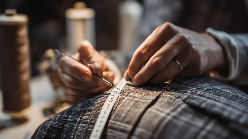 Clothing Manufacturing Process Explained (From Design to Delivery) 2 Tailors and workers creating prototype clothing samples.