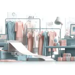 A clear visual roadmap showing how a startup turns a fashion idea into a finished product. The image includes elements like fabric swatches, design sketches, tech packs, prototyping, and final production. Modern, clean infographic style with a soft pastel color scheme.