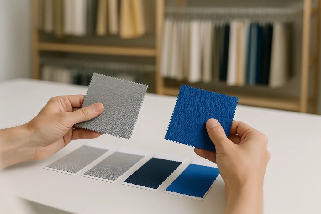 compression fabric lab dip evaluation