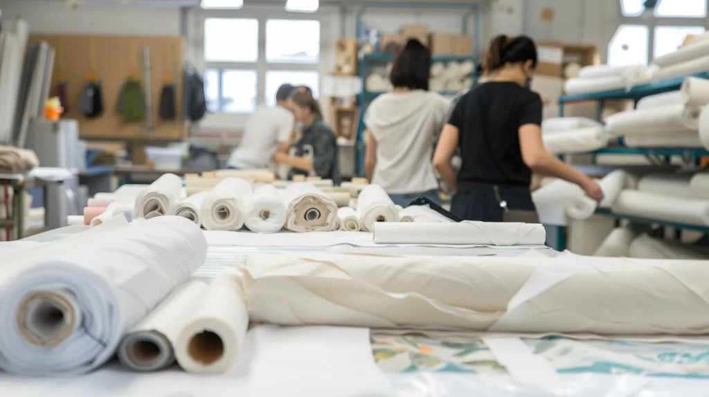 Organic Cotton Baby Clothing: Safety and Comfort for Sensitive Skin 3 ethical baby clothing manufacturing process using organic cotton in professional factory setting