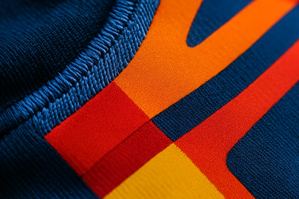 Ultimate Guide to Performance Fabrics for Sportswear 3 sportswear embroidery print detail