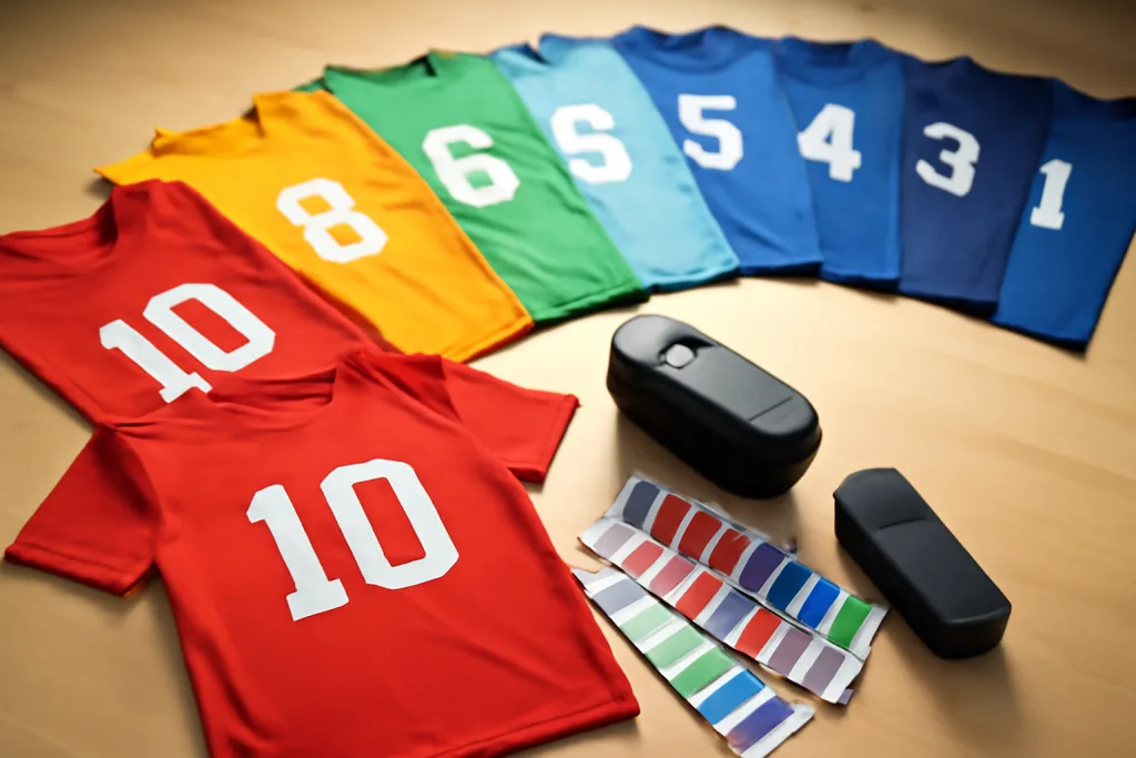 Basketball & Soccer Teamwear: Durable, Breathable, On-Brand 2 color matching number sets