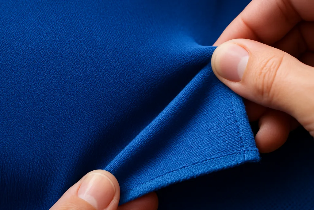 Recycled Polyester (rPET) & Dope-Dyed Fabrics: Impact & Trade-offs 2 dope dyed rpet fabric macro