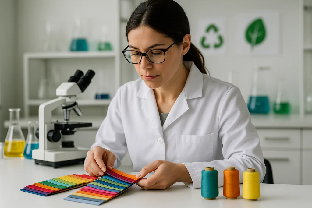 14 Expert-Proven Insights: Certifications & Standards—OEKO-TEX, Bluesign, REACH Basics 15 A technician examines threads and fabrics for harmful substances as required for OEKO-TEX and Bluesign certification.
