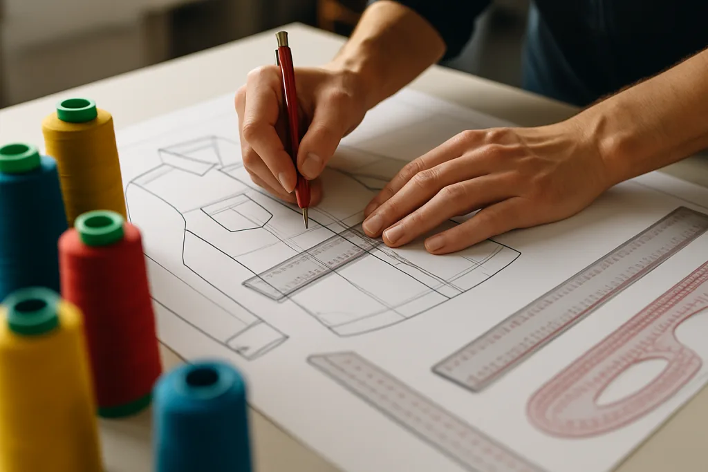 Sportswear Tech Packs 101 (Free Template Inside) 2 marking stitch seam map flat sketch