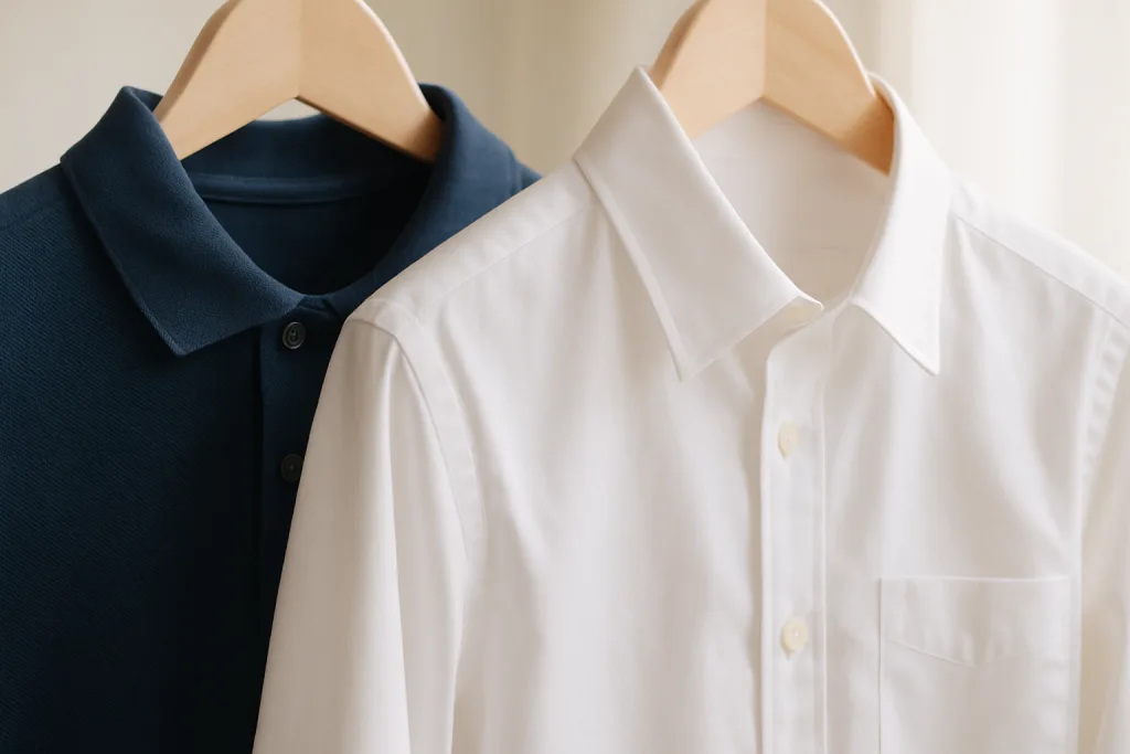 Is a Polo Business Casual? 2 polo vs dress shirt fabric comparison