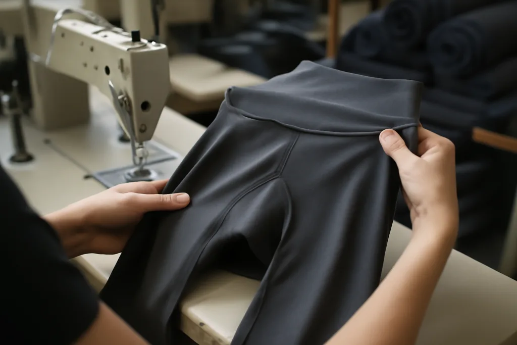 waistband gusset engineering yoga leggings